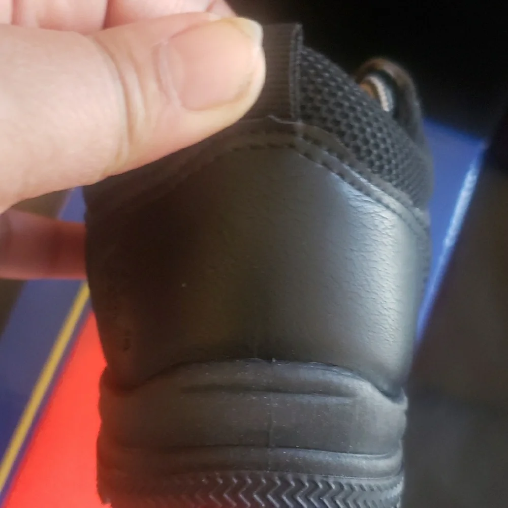 Kids Black Lace-Up Shoes